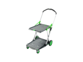 Vouwkrattrolley CLAX met vouwkrat, draagvermogen 60 kg, 2 etages