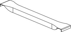 META Dieptebalk voor palletstelling, diepte 1100 mm  L