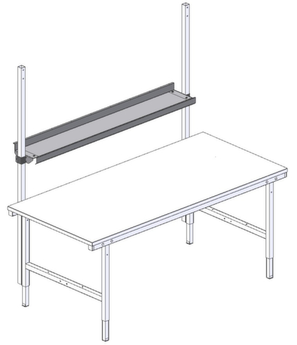 Rocholz Postbakje voor paktafel, breedte 1630 mm  L