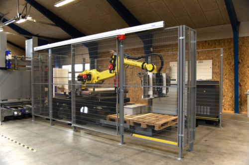 TROAX wandelement voor machine-veiligheidshek, hoogte x breedte 2050 x 700 mm  L