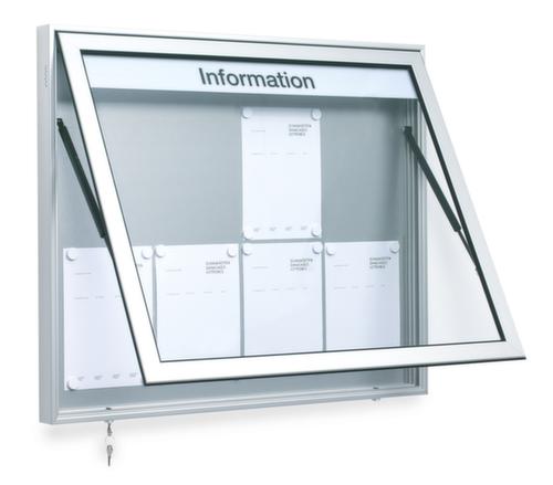 Gekleurde vitrine met ventilatieopening, voor buiten