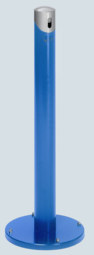 VAR Staande asbak SG 105 R van staal, RAL5010 gentiaanblauw  L