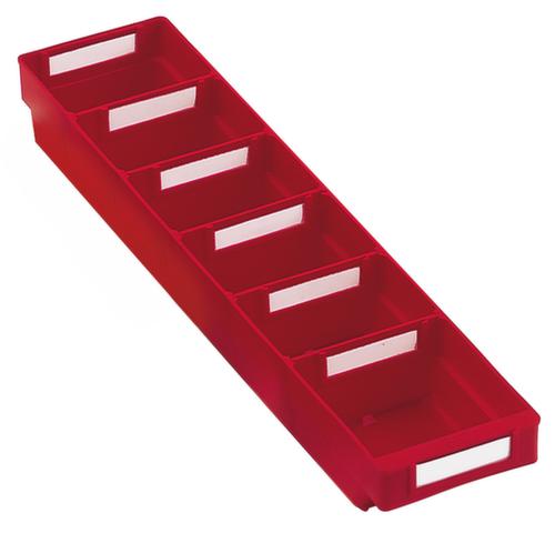 Kappes Extra platte stellingbak, rood, diepte 500 mm  L