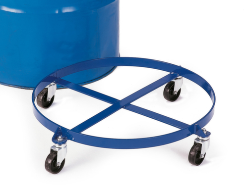 Rollcart Trommeldolly met open laadruimte, voor 1 x 200 liter vat  L