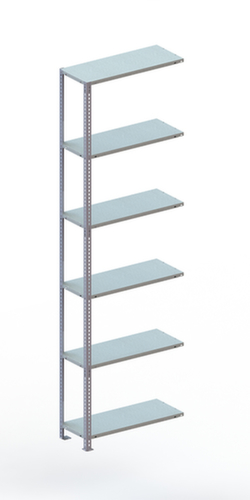 META Schroefstelling FIX aanbouwsectie, 6 vloer, RAL7035 lichtgrijs