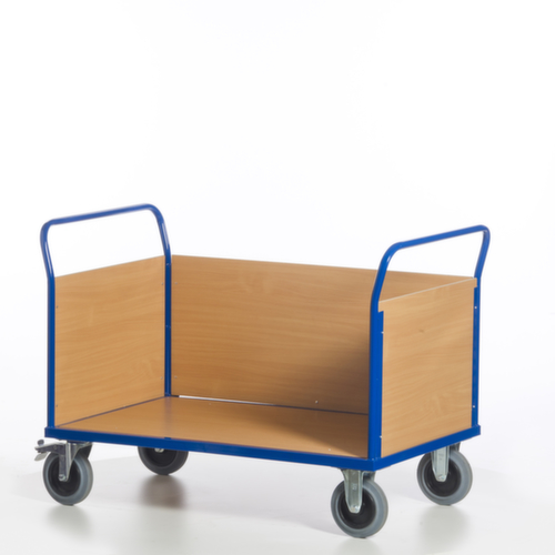 Rollcart Wagen met drie wanden, draagvermogen 600 kg, laadvlak lengte x breedte 1200 x 780 mm  L