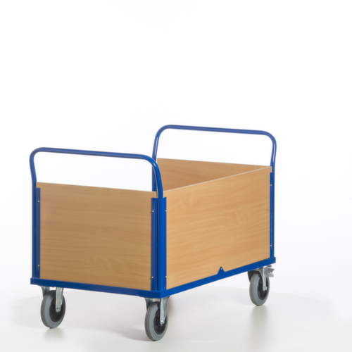 Rollcart Wagen met drie wanden, draagvermogen 600 kg, laadvlak lengte x breedte 1200 x 780 mm  L