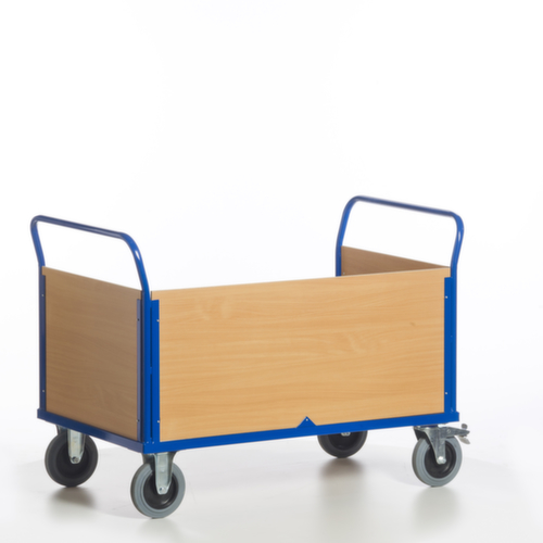 Rollcart Wagen met drie wanden, draagvermogen 600 kg, laadvlak lengte x breedte 1200 x 780 mm  L