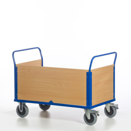 Rollcart Wagen met drie wanden, draagvermogen 600 kg, laadvlak lengte x breedte 1200 x 780 mm  L