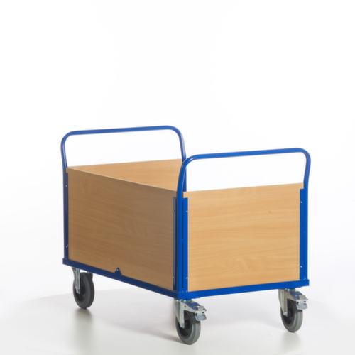 Rollcart Wagen met drie wanden, draagvermogen 600 kg, laadvlak lengte x breedte 1200 x 780 mm  L