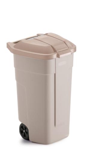 Rubbermaid Container met een inhoud tot 240 l, 100 l, beige, deksel grijs