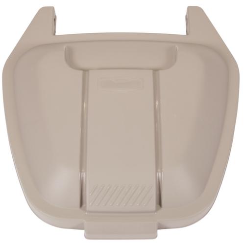 Rubbermaid Container met een inhoud tot 240 l, 100 l, beige, deksel grijs  L