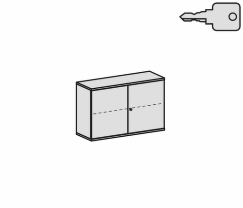 Gera Kast met openslaande deuren Pro, 2 ordnerhoogten  L