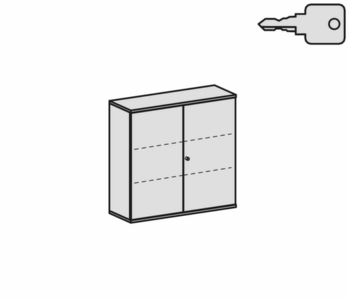 Gera Kast met openslaande deuren Pro, 3 ordnerhoogten  L