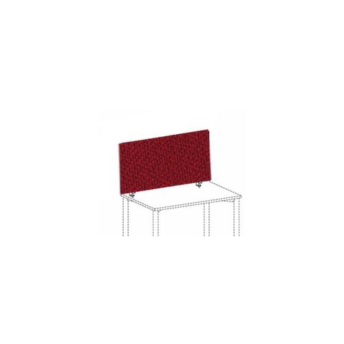Gera Geluidabsorberende tafelscheidingswand Pro, hoogte x breedte 400 x 1800 mm, wand rood