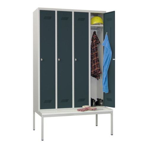 PAVOY Locker Basis met bank, vakbreedte 300 mm