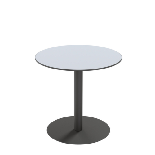 Paperflow Weerbestendige outdoor-tafel Cross, Ø 800 mm, plaat grijs  L