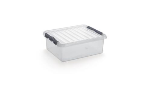 Opbergbox ECO, transparant, inhoud 25 l, deksel