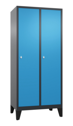 C+P Garderobe Classic met 2 compartimenten en gladde deuren, vakbreedte 400 mm