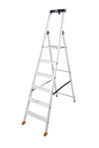 Krause trapladder MONTO® Solido® met bordes met gerstekorrelprofiel, 6 treden met profiel  L