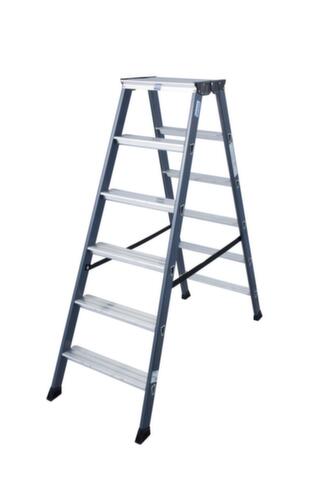 Krause Geëloxeerde dubbele ladder MONTO® SePro D®, 2 x 6 treden met antislipprofiel  L