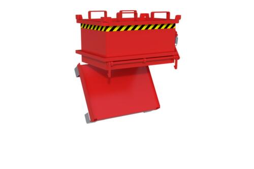 Bauer Mini-bodemklepcontainer MSB 150 in RAL3000 vuurrood  L