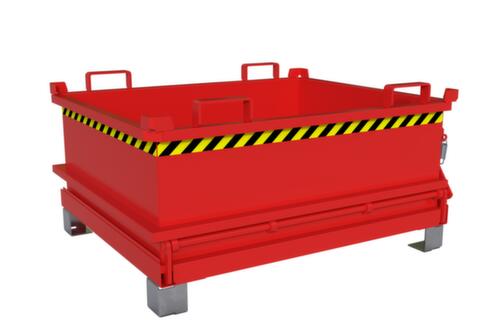 Bauer Mini-bodemklepcontainer MSB 400 in RAL3000 vuurrood  L