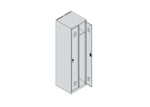 C+P locker Classic Plus met 2 vakken, vakbreedte 250 mm  L