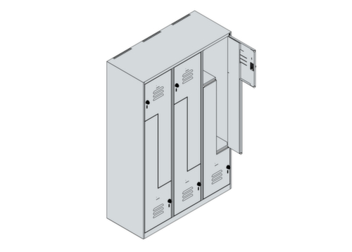 C+P Z-locker Classic Plus, vakbreedte 200/400 mm  L