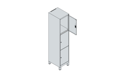 C+P Lockersysteem Classic Plus, 3 vakken  L