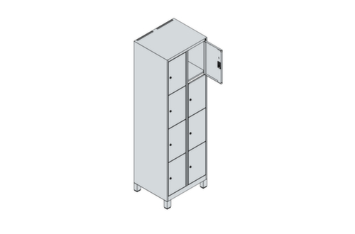 C+P Lockersysteem Classic Plus, 8 vakken  L