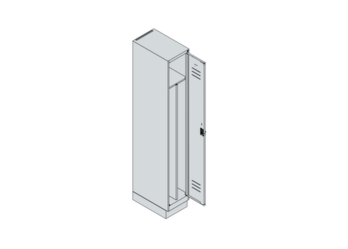 C+P Locker Classic Plus voor scheiding van kleding, vakbreedte 300 mm  L