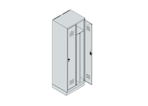 C+P Locker Classic Plus voor scheiding van kleding, vakbreedte 300 mm  L