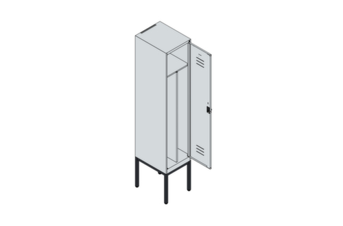 C+P Locker Classic Plus voor scheiding van kleding, vakbreedte 400 mm  L