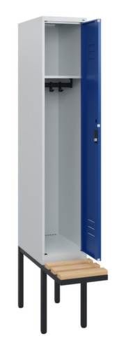 C+P locker Classic Plus met bank, vakbreedte 300 mm  L