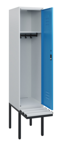 C+P locker Classic Plus met bank, vakbreedte 400 mm  L