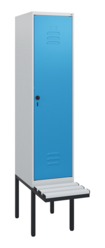 C+P locker Classic Plus met bank, vakbreedte 400 mm