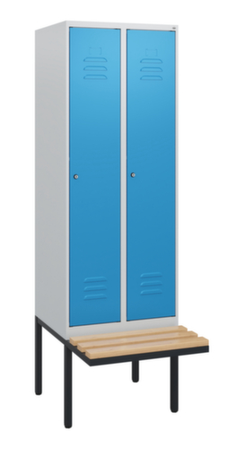 C+P locker Classic Plus met bank, vakbreedte 300 mm