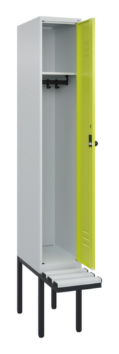 C+P locker Classic Plus met bank, vakbreedte 300 mm  L