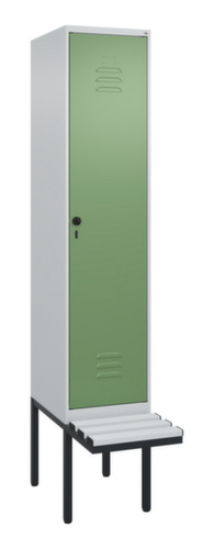 C+P locker Classic Plus met bank, vakbreedte 400 mm