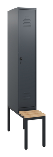 C+P locker Classic Plus met bank, vakbreedte 300 mm