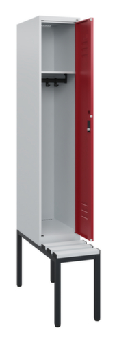 C+P locker Classic Plus met bank, vakbreedte 300 mm  L