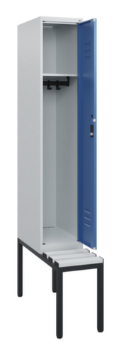 C+P locker Classic Plus met bank, vakbreedte 300 mm  L