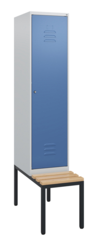 C+P locker Classic Plus met bank, vakbreedte 400 mm