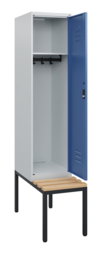 C+P locker Classic Plus met bank, vakbreedte 400 mm  L