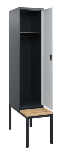 C+P locker Classic Plus met bank, vakbreedte 400 mm  L