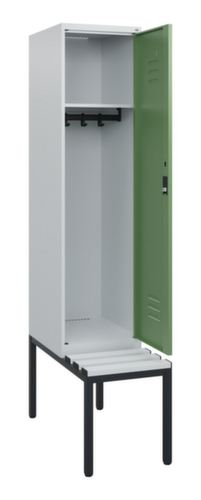 C+P locker Classic Plus met bank, vakbreedte 400 mm  L