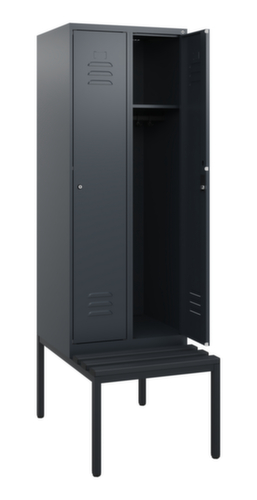 C+P locker Classic Plus met bank, vakbreedte 300 mm  L