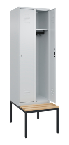 C+P locker Classic Plus met bank, vakbreedte 300 mm  L