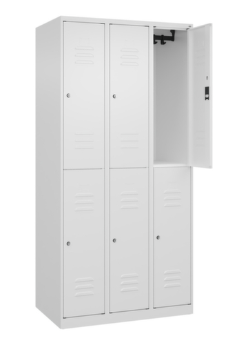 C+P Dubbeldekse locker Classic Plus, vakbreedte 300 mm  L